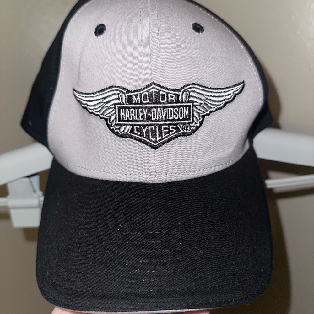 New Era Unisex Black-Gray Harley-Davidson Fitted Hat/Cap